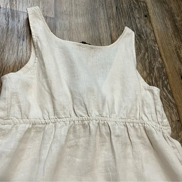 Quince Cream Sleeveless Dress - Picture 8 of 11